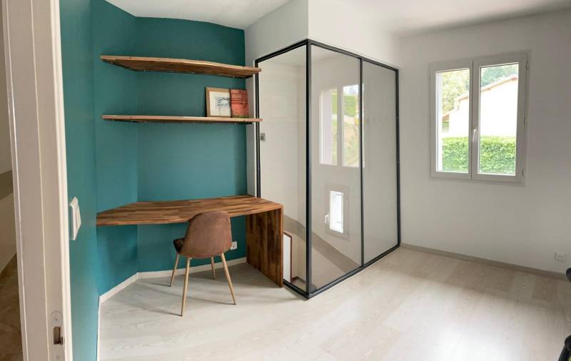 Fabrication et pose d'une verrière en acier pres de Marseille  APRES